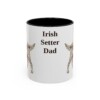 11oz Irish Setter Dog Dad Mug, Vintage Sketch Coffee Mug, Dog Dad Gift