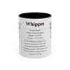 11oz Whippet Mug, Illustrated Dog Breed Facts Coffee Mug, Vintage Dog Keepsake Gift