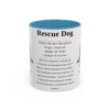 11oz Rescue Dog Mug, Illustrated Dog Breed Facts Coffee Mug, Vintage Dog Keepsake Gift