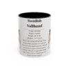 11oz Swedish Vallhund Mug, Illustrated Dog Breed Facts Coffee Mug, Vintage Dog Keepsake Gift