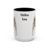 15oz Shiba Inu Mug, Vintage Dog Portrait Coffee Mug, Dog Lover Gift