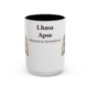 15oz Lhasa Apso Latin Mug, Vintage Dog Coffee Mug, Dog Lover Gift