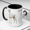 15oz Greyhound Mug, Black, lifestyle photo