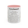 11oz Greyhound Mug, Purple, front view