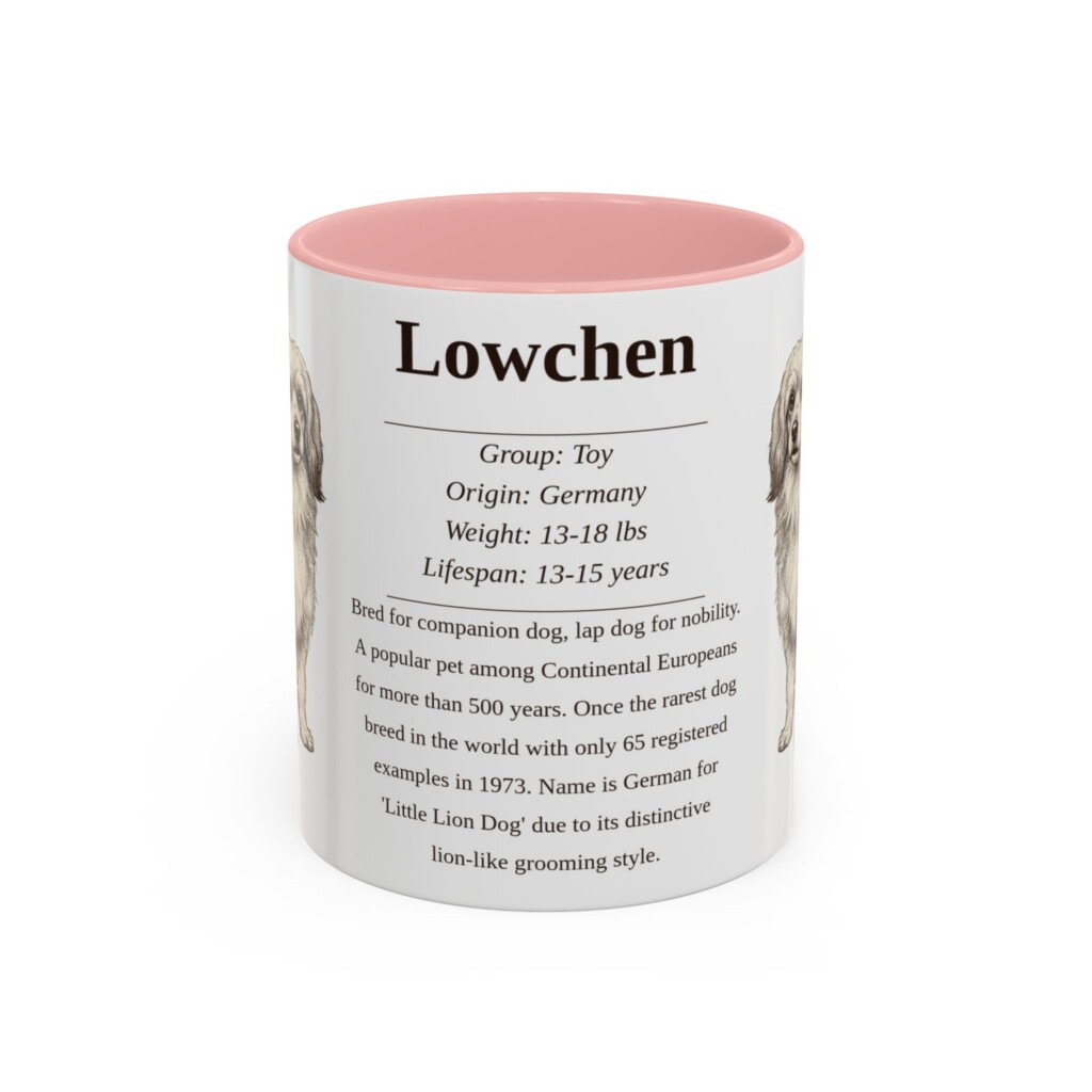 11oz Lowchen Mug, Purple, front view