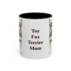 11oz Toy Fox Terrier Dog Mom Mug, Vintage Sketch Coffee Mug, Dog Mom Gift