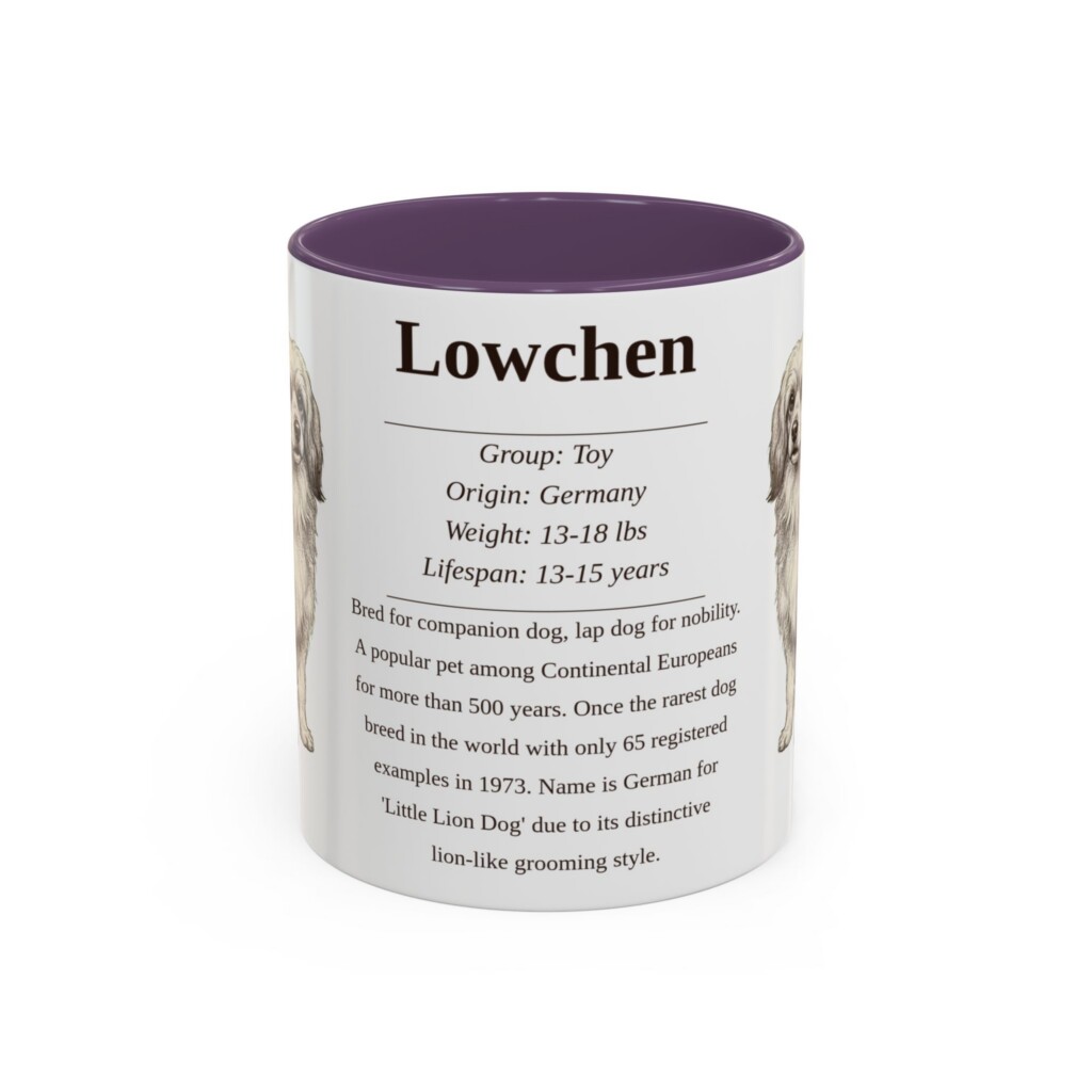 11oz Lowchen Mug, Light Green, front view