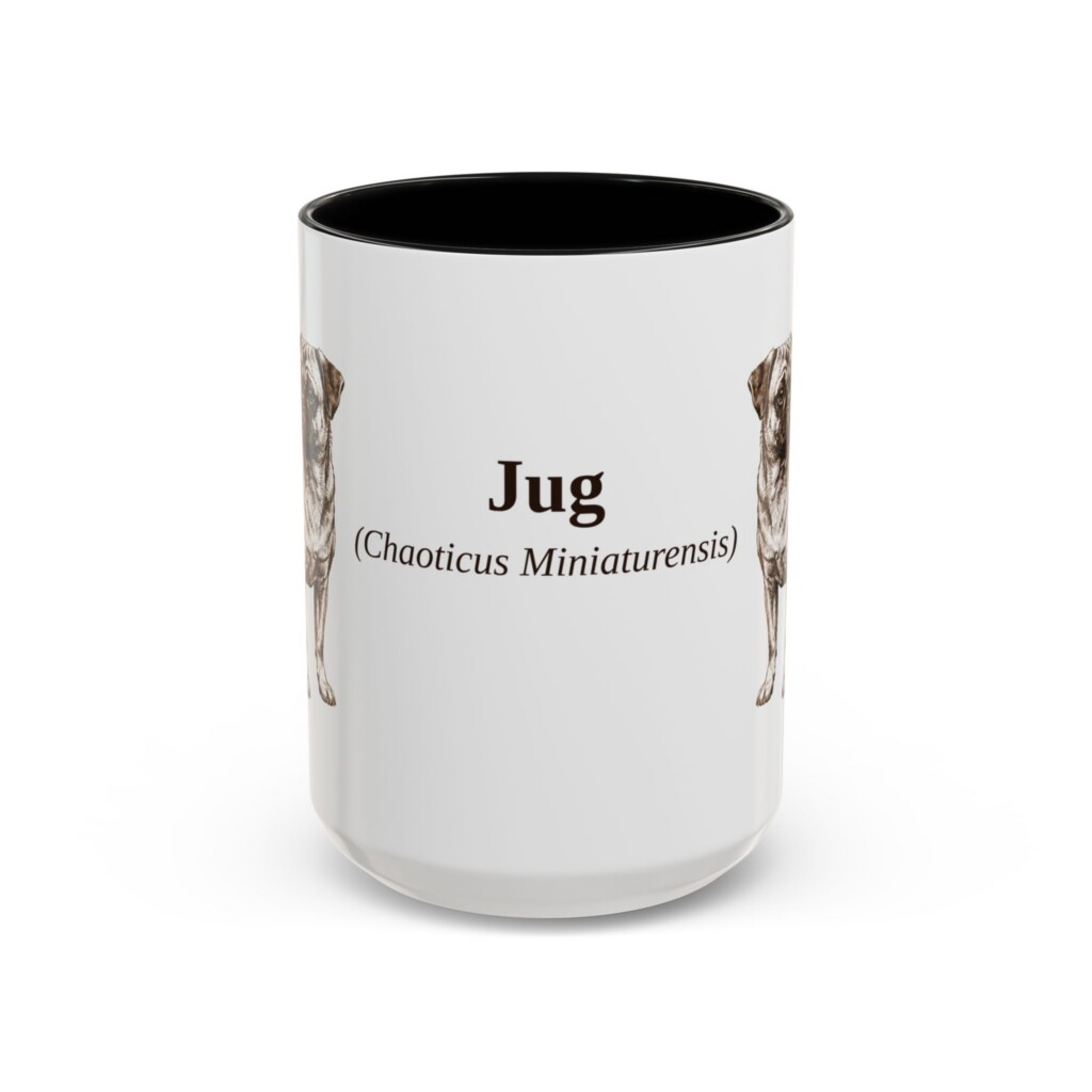 15oz Jug Latin Mug, Vintage Dog Coffee Mug, Dog Lover Gift