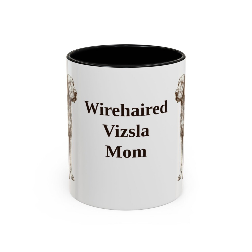18237844801701752155_2048.jpeg 11oz Wirehaired Vizsla Dog Mom Mug, Vintage Sketch Coffee Mug, Dog Mom Gift