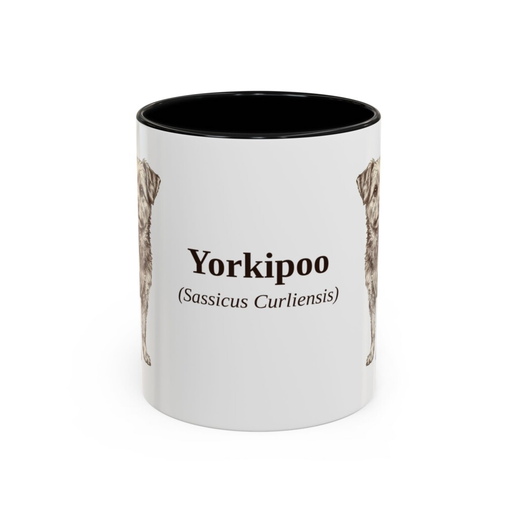 18273047236665034846_2048.jpeg 11oz Yorkipoo Latin Mug, Vintage Dog Coffee Mug, Dog Lover Gift