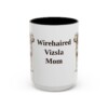 15oz Wirehaired Vizsla Dog Mom Mug, Vintage Sketch Coffee Mug, Dog Mom Gift