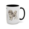15oz Lowchen Mug, Black, right side view