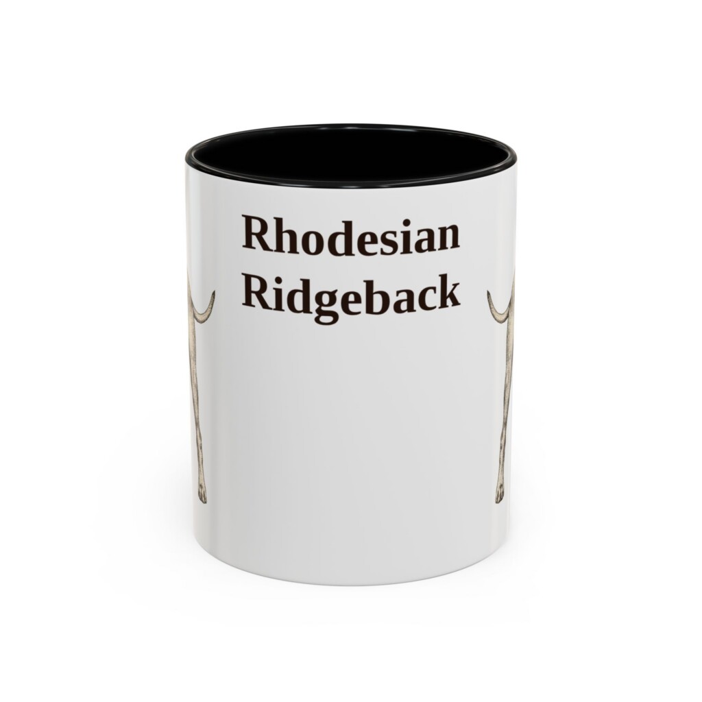 11oz Rhodesian Ridgeback Mug, Vintage Dog Portrait Coffee Mug, Dog Lover Gift