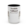 15oz Swedish Vallhund Latin Mug, Vintage Dog Coffee Mug, Dog Lover Gift