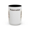 15oz Pomeranian Mug, Vintage Dog Portrait Coffee Mug, Dog Lover Gift