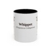 11oz Whippet Latin Mug, Vintage Dog Coffee Mug, Dog Lover Gift