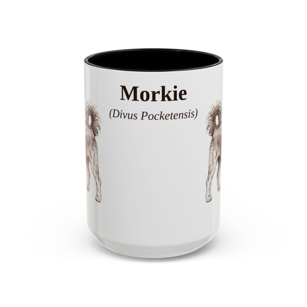 15oz Morkie Latin Mug, Vintage Dog Coffee Mug, Dog Lover Gift