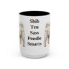 15oz Funny Shih-Poo Mug, Vintage Dog Coffee Mug, Dog Lover Gift