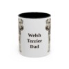 11oz Welsh Terrier Dog Dad Mug, Vintage Sketch Coffee Mug, Dog Dad Gift