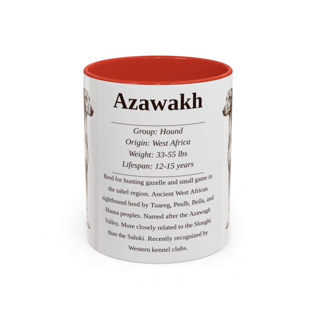 11oz Azawakh Mug, Navy, front view
