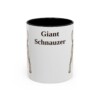 11oz Giant Schnauzer Mug, Vintage Dog Portrait Coffee Mug, Dog Lover Gift