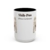 15oz Shih-Poo Latin Mug, Vintage Dog Coffee Mug, Dog Lover Gift