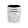 11oz Portuguese Podengo Pequeno Mug, Illustrated Dog Breed Facts Coffee Mug, Vintage Dog Keepsake Gift