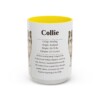 15oz Collie Mug, Red, front view