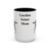 15oz Gordon Setter Dog Mom Mug, Vintage Sketch Coffee Mug, Dog Mom Gift