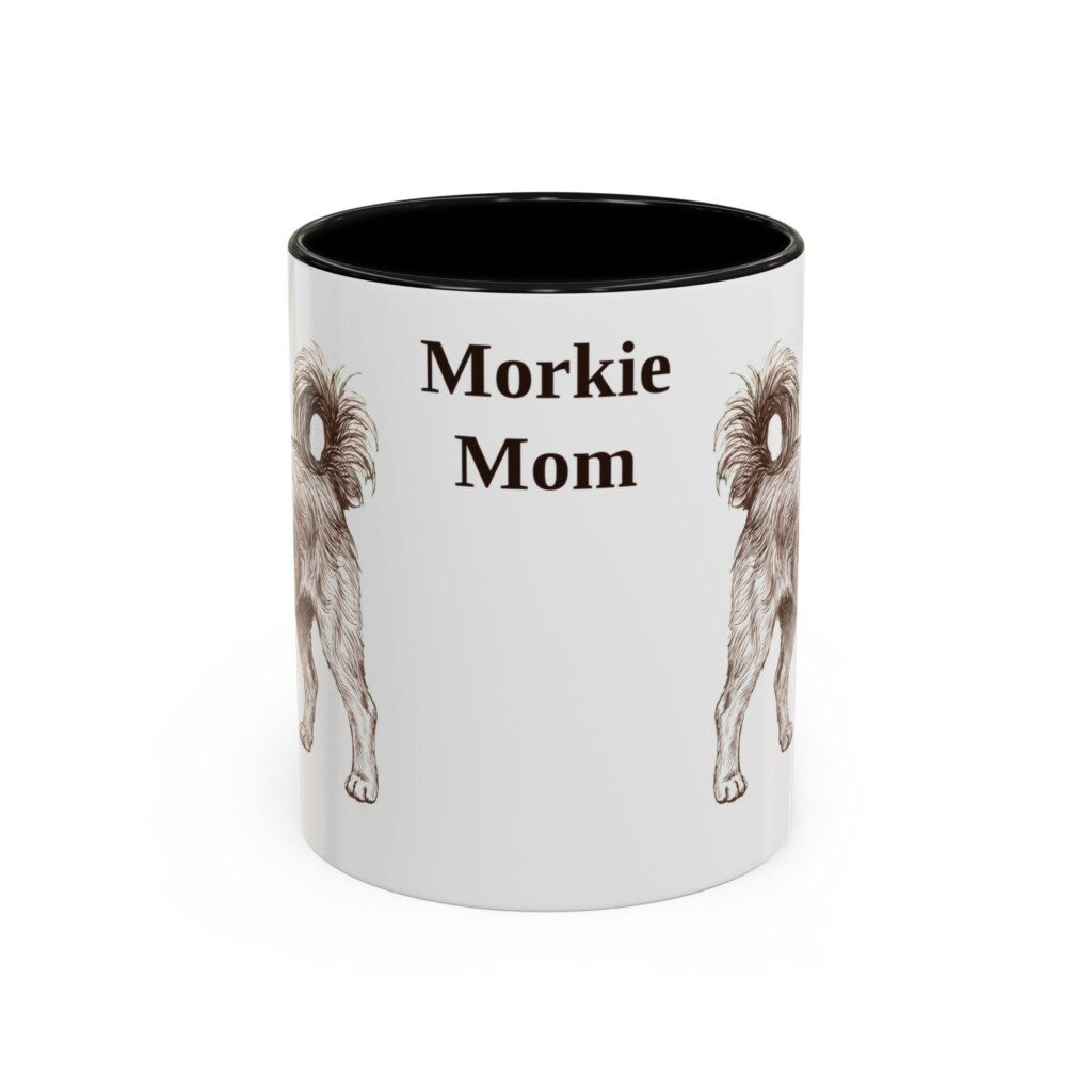 11oz Morkie Dog Mom Mug, Vintage Sketch Coffee Mug, Dog Mom Gift