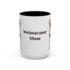 15oz Weimaraner Dog Mom Mug, Vintage Sketch Coffee Mug, Dog Mom Gift