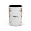 15oz Saluki Mug, Vintage Dog Portrait Coffee Mug, Dog Lover Gift