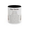 11oz Skye Terrier Mug, Illustrated Dog Breed Facts Coffee Mug, Vintage Dog Keepsake Gift