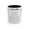 11oz Azawakh Mug, Black, front view