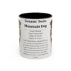11oz Greater Swiss Mountain Dog Mug, Illustrated Dog Breed Facts Coffee Mug, Vintage Dog Keepsake Gift