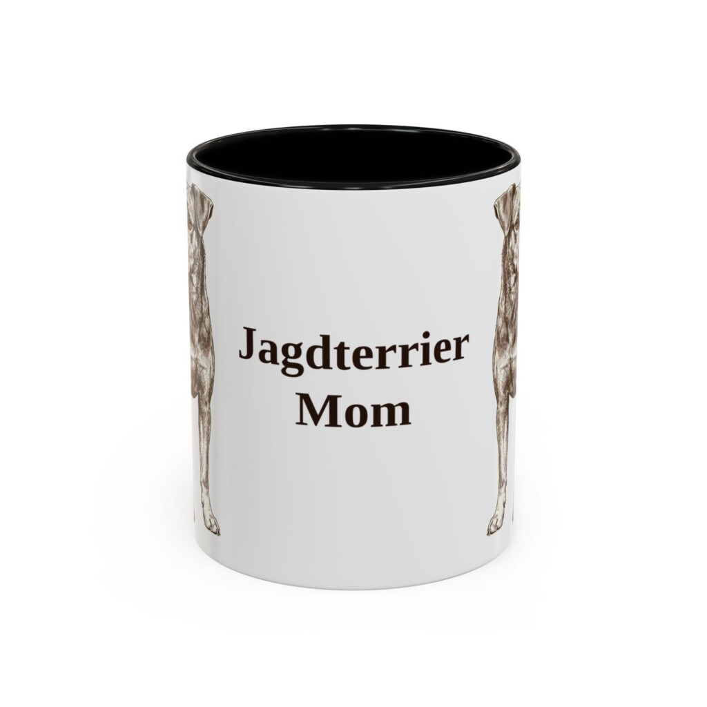 11oz Jagdterrier Dog Mom Mug, Vintage Sketch Coffee Mug, Dog Mom Gift