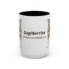15oz Jagdterrier Latin Mug, Vintage Dog Coffee Mug, Dog Lover Gift