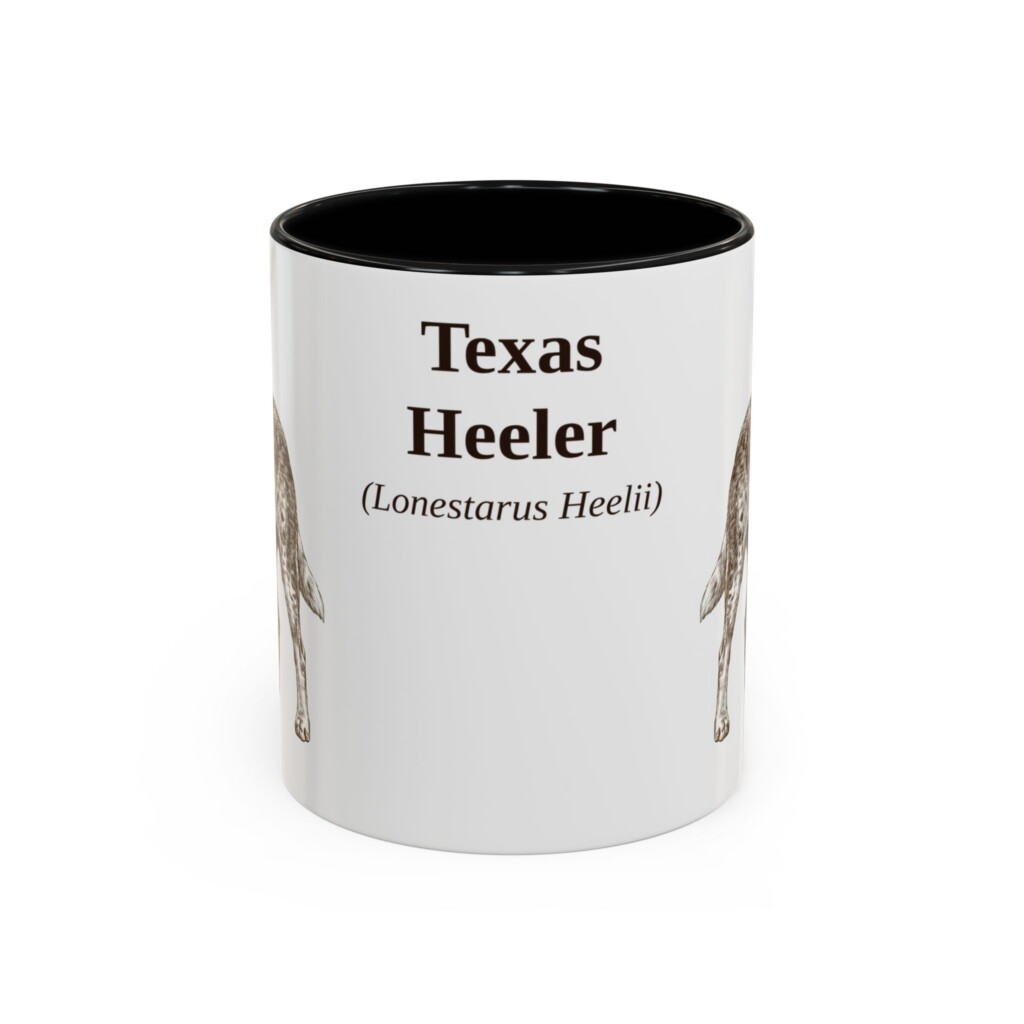 2708066522530872064_2048.jpeg 11oz Texas Heeler Latin Mug, Vintage Dog Coffee Mug, Dog Lover Gift