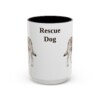 2723217226931932372_2048.jpeg 15oz Rescue Dog Mug, Vintage Dog Portrait Coffee Mug, Dog Lover Gift