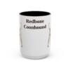 15oz Redbone Coonhound Mug, Vintage Dog Portrait Coffee Mug, Dog Lover Gift