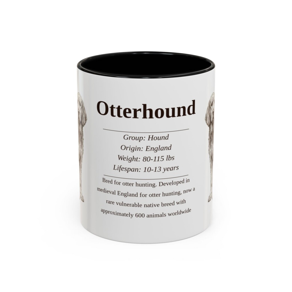 2762651948800785635_2048.jpeg 11oz Otterhound Mug, Illustrated Dog Breed Facts Coffee Mug, Vintage Dog Keepsake Gift