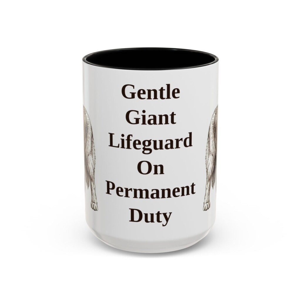 15oz Funny Newfoundland Dog Mug, Vintage Dog Coffee Mug, Dog Lover Gift