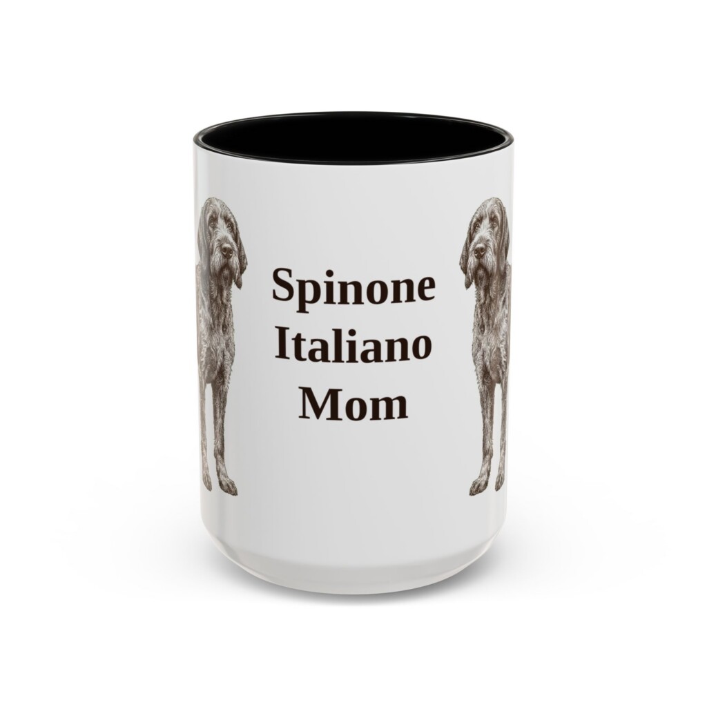 15oz Spinone Italiano Dog Mom Mug, Vintage Sketch Coffee Mug, Dog Mom Gift