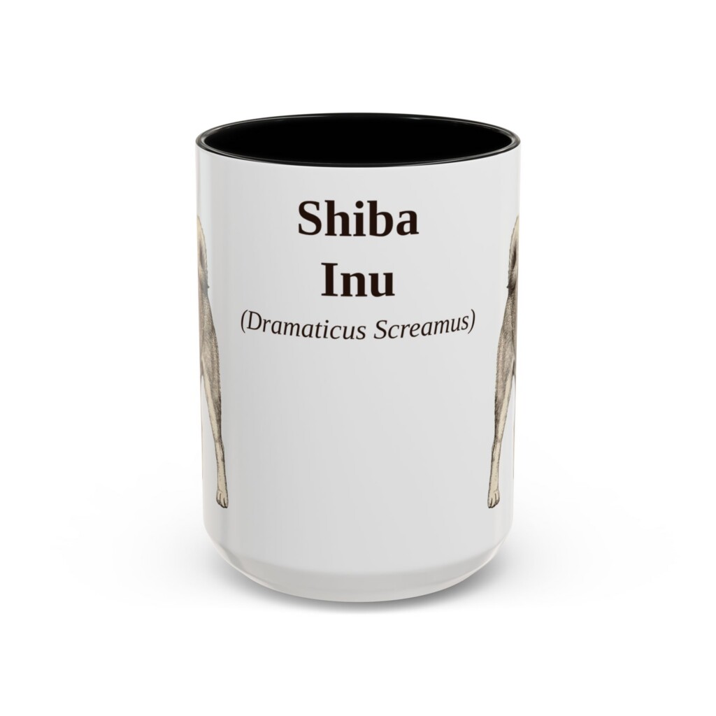 2844382278640865745_2048.jpeg 15oz Shiba Inu Latin Mug, Vintage Dog Coffee Mug, Dog Lover Gift