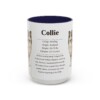 15oz Collie Mug, Orange, front view