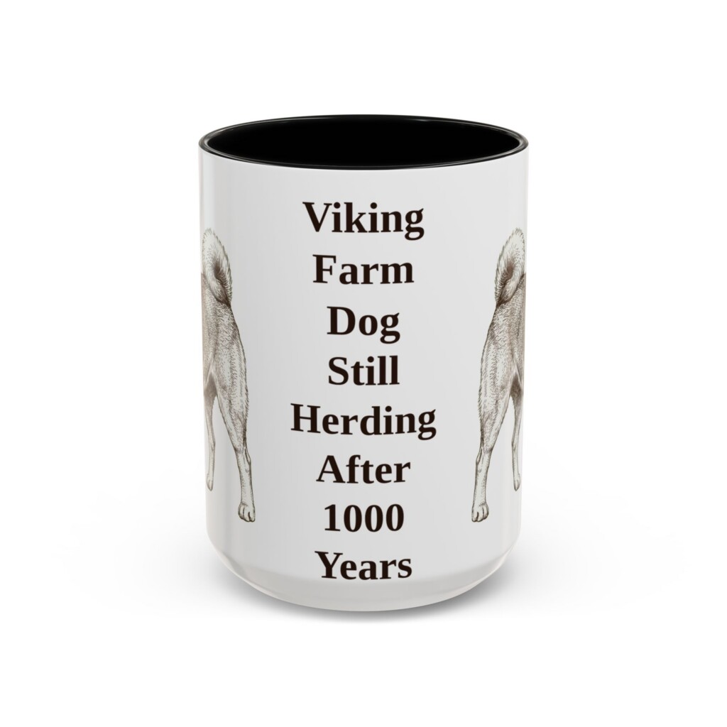 15oz Funny Norwegian Buhund Mug, Vintage Dog Coffee Mug, Dog Lover Gift