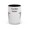 15oz Gordon Setter Mug, Vintage Dog Portrait Coffee Mug, Dog Lover Gift