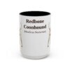 15oz Redbone Coonhound Latin Mug, Vintage Dog Coffee Mug, Dog Lover Gift