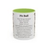 11oz Pit Bull Mug, Light Blue, front view