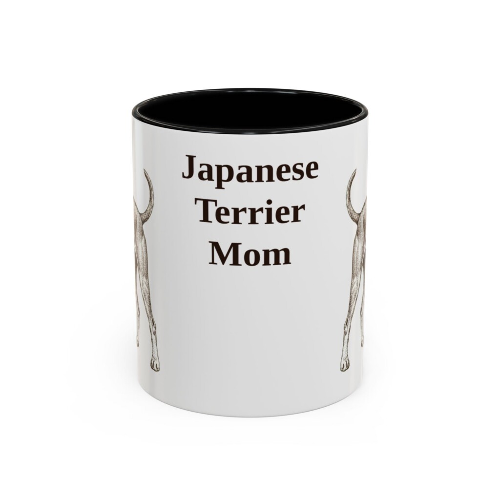 3096013445622457708_2048.jpeg 11oz Japanese Terrier Dog Mom Mug, Vintage Sketch Coffee Mug, Dog Mom Gift